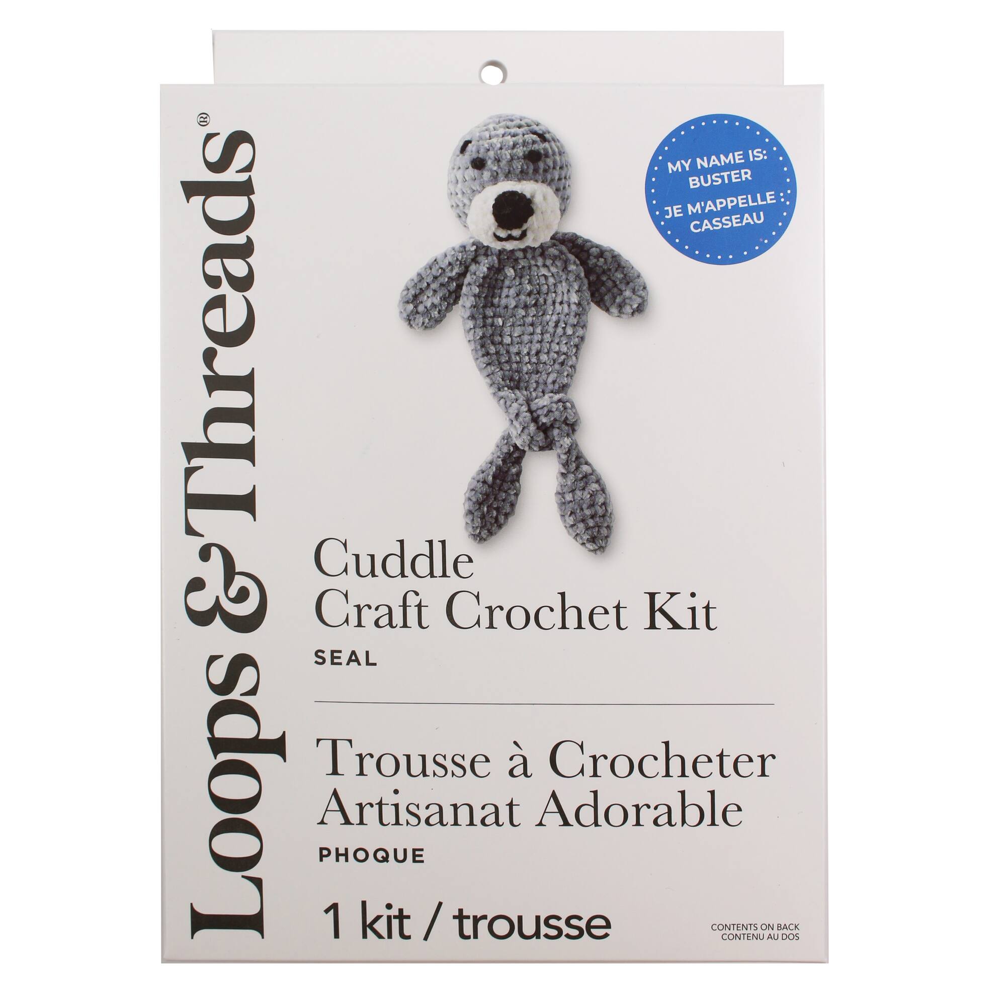 Seal Intermediate Cuddle Craft Crochet Kit by Loops & Threads®